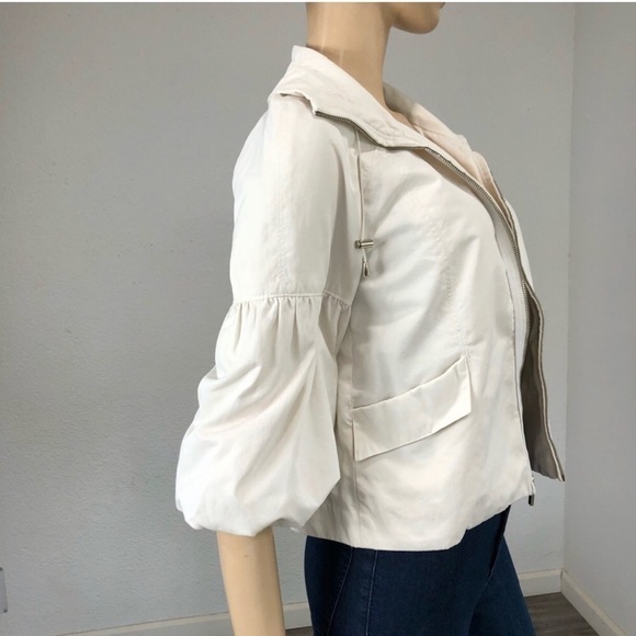 AK Anne Klein jacket white .balloon sleeves S:PP - Picture 7 of 14